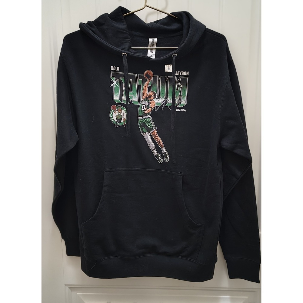 Jayson Tatum #0 Boston Celtics NBPA Graphic Hoodie Black Small